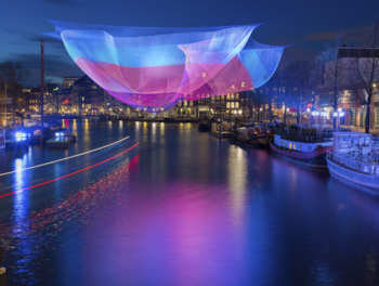 Ein spannendes Kunstwerk des Amsterdam Light Festivals